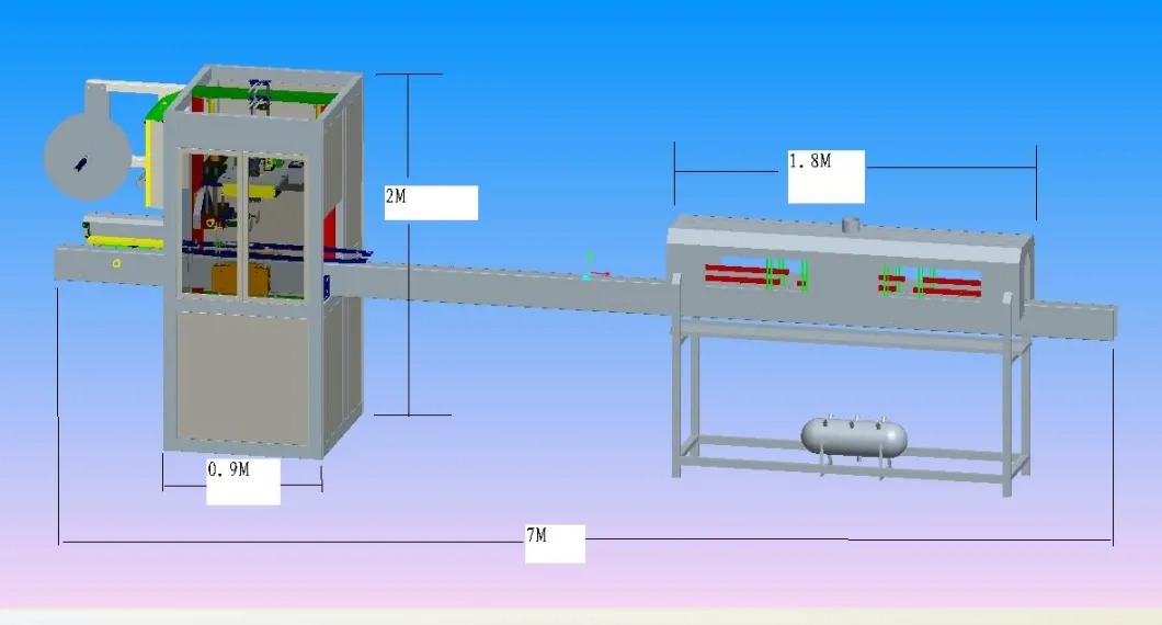 Automaatne mineraalvee pudeli kokkutõmbumisvarruka sildistamise masin